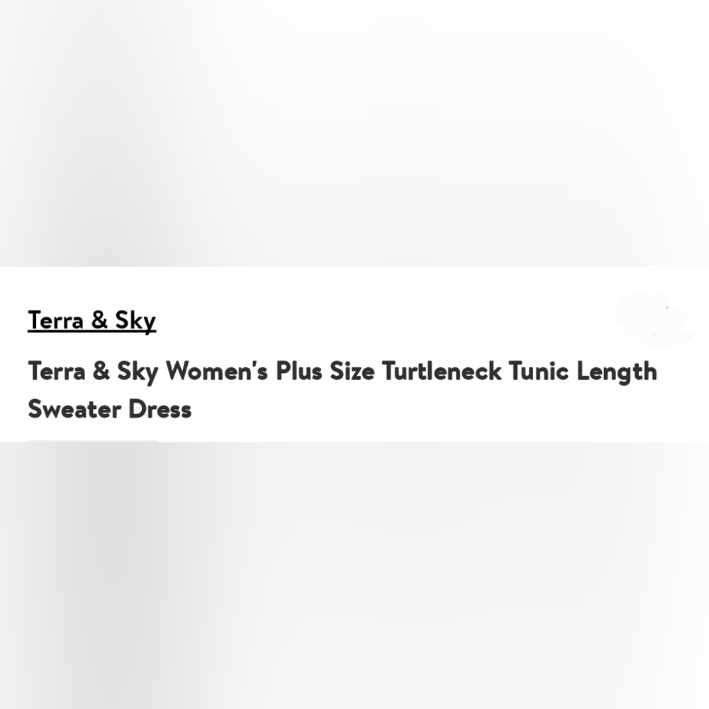 Dark Aloe Terra & Sky Sweater Dress 4X - Picture 7 of 7